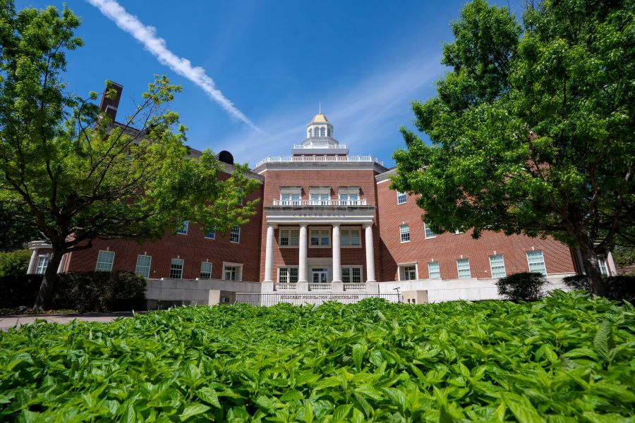 Caruth Hall in daytime April 2023