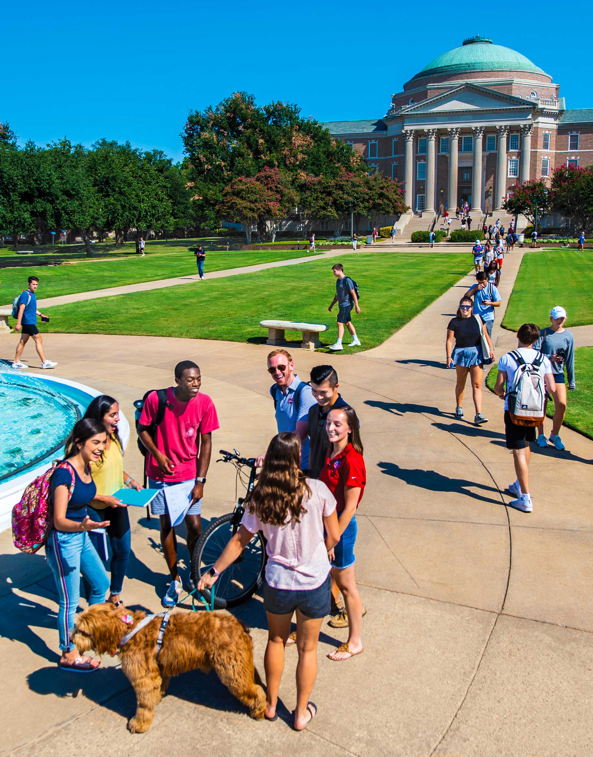 SMU student exploring Dallas