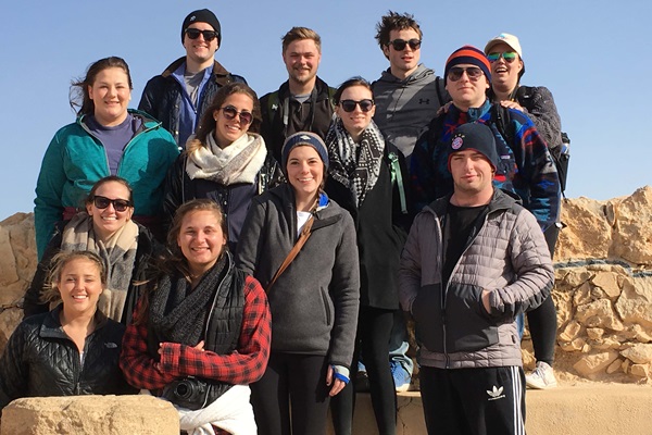 Group photo outside in Taos.